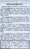 Arthur Eamer - Engagement Notice